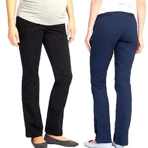 Old Navy Maternity Black Jack Full Panel Boot-Cut Over Belly Pants Size 4
